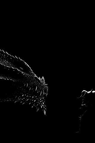 Дракон и воин обои