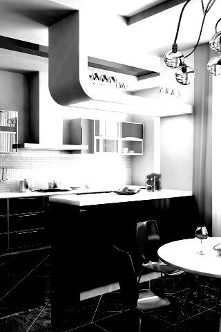 Современная кухня обои