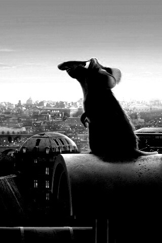 Рататуй на фоне Парижа обои