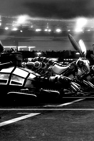 Роботы на старте обои