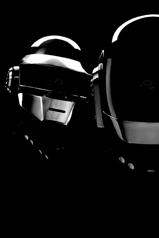 Daft Punk на темном фоне обои