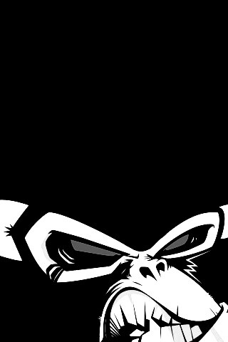 Злая обезьяна обои