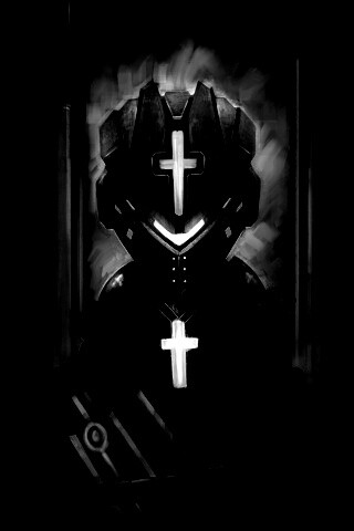 Рыцарь в стиле Dead Space обои