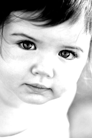 Детское личико обои