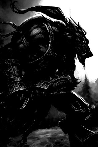 Волк оборотень обои