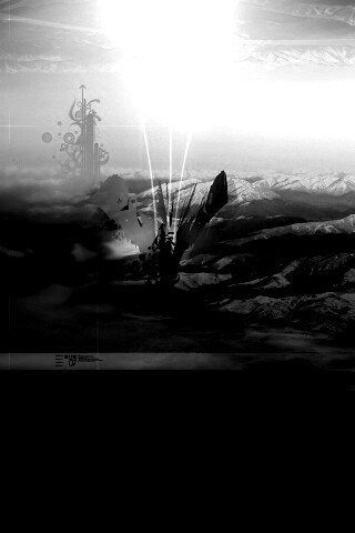 Горная абстракция обои