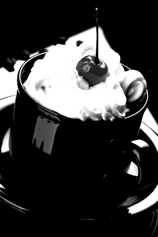 Вишня в креме обои