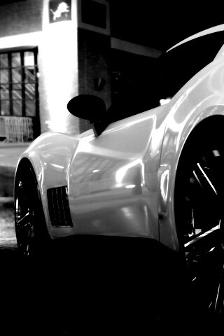 Белый Корвет обои