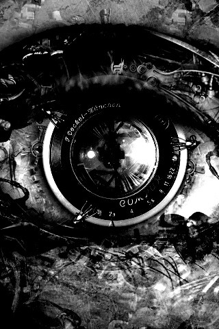 Механический глаз обои