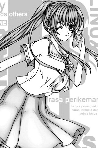 Ubuntu  в аниме обои