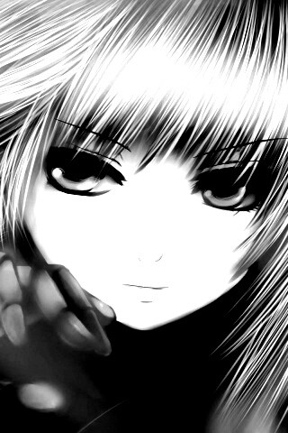 Девушка с голубыми волосами обои