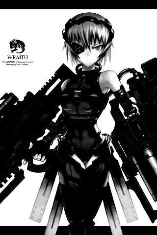 Девушка с оружием обои