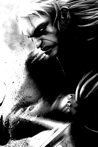 Ведьмак против  стрыги обои