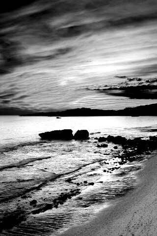 Бесподобный закат на море обои