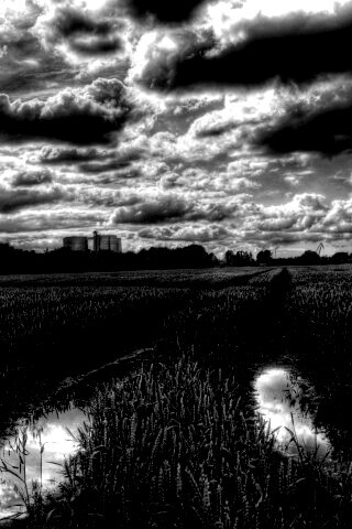 Свинцовые тучи обои