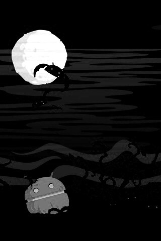 Хэллоуин в стиле Google Android обои