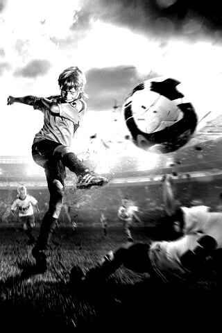 Игра в футбол обои