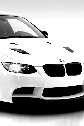 Белый БМВ обои