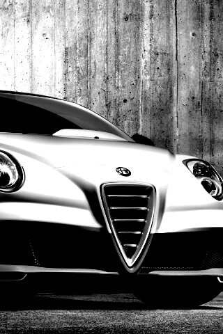 Alfa-Romeo вид спереди обои