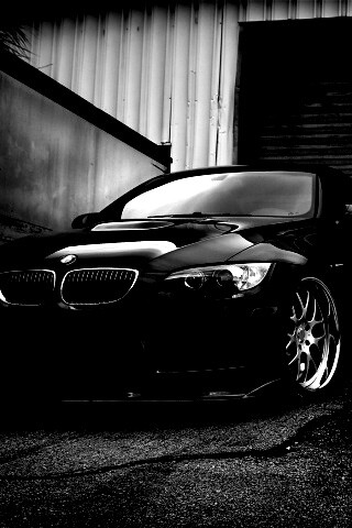 Чёрный БМВ обои