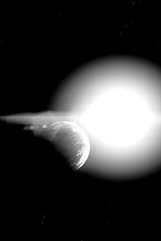 Планета на фоне звезды обои