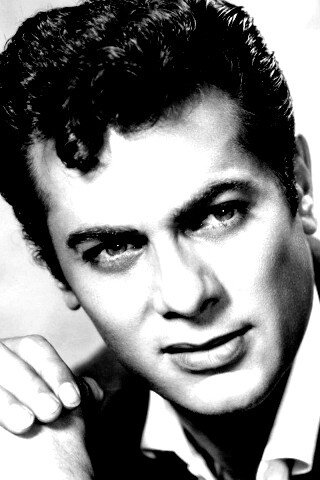 Чёрно белое фото Тони Кёртиса обои