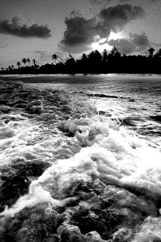 Огненный пляж обои