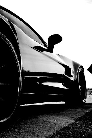 Чёрный концепт обои