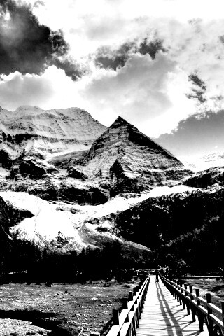 Дорога в горы обои