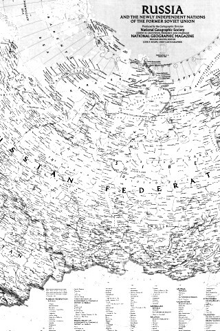 Карта России обои