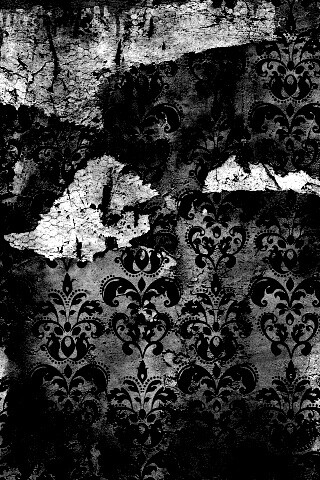 Рваные винтажные обои и штукатурка обои