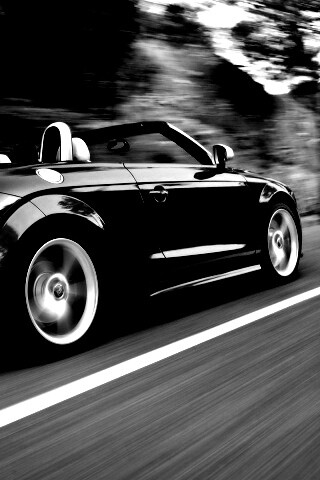 Синий кабриолет Audi обои