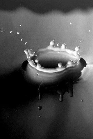 Синий всплеск воды обои