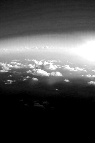 Вид с верхних слоёв атмосферы обои