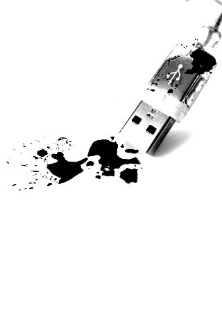 Кровавый usb обои