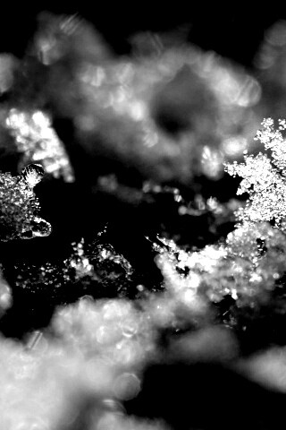 Макро фото снега обои