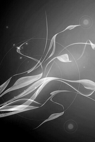 Зеленые абстрактные лепестки обои