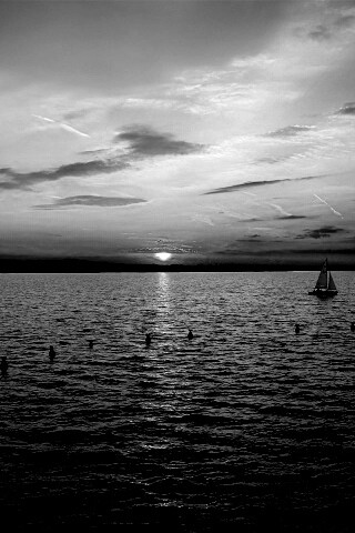 Морской закат обои