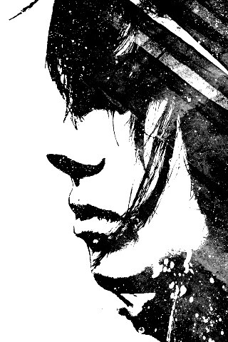 Стильные черно-белые обои обои