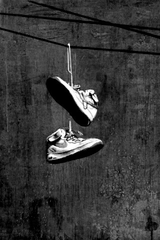 Кросовки на проводе обои