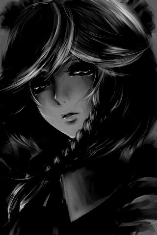 Скетч девушки обои