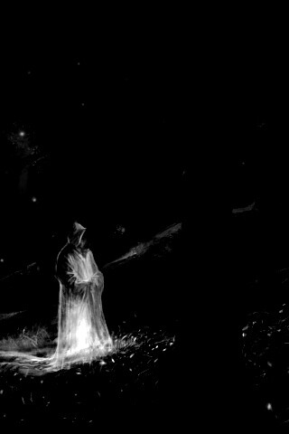 Маг света в лесу обои