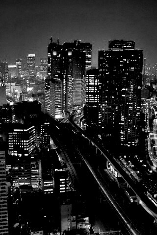 Ночной город обои