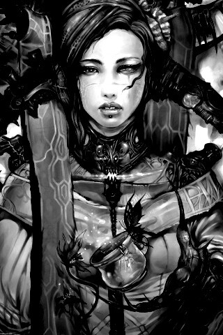 Странная девушка обои