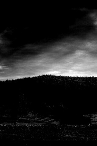 Домик в поле обои