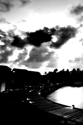 Бунгало на воде обои