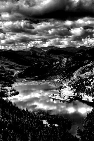 Горное озеро обои