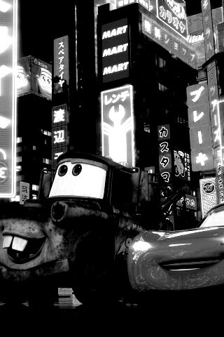 Тачки в большом городе обои