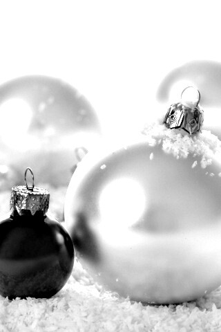 Красно-белые игрушки  обои