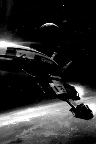 Корабль Normandy обои